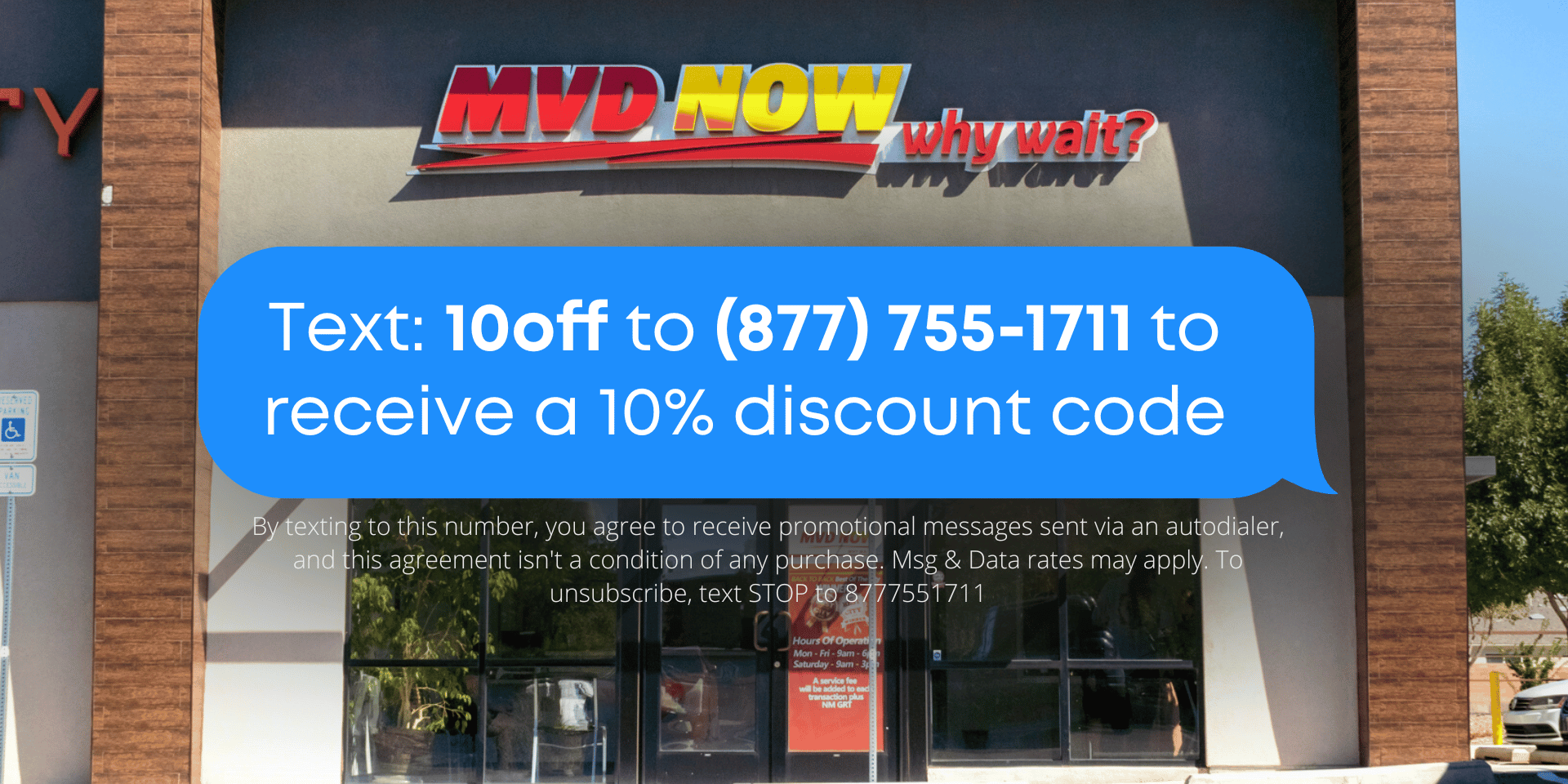 MVD Now 10% Off Pop Up Mobile